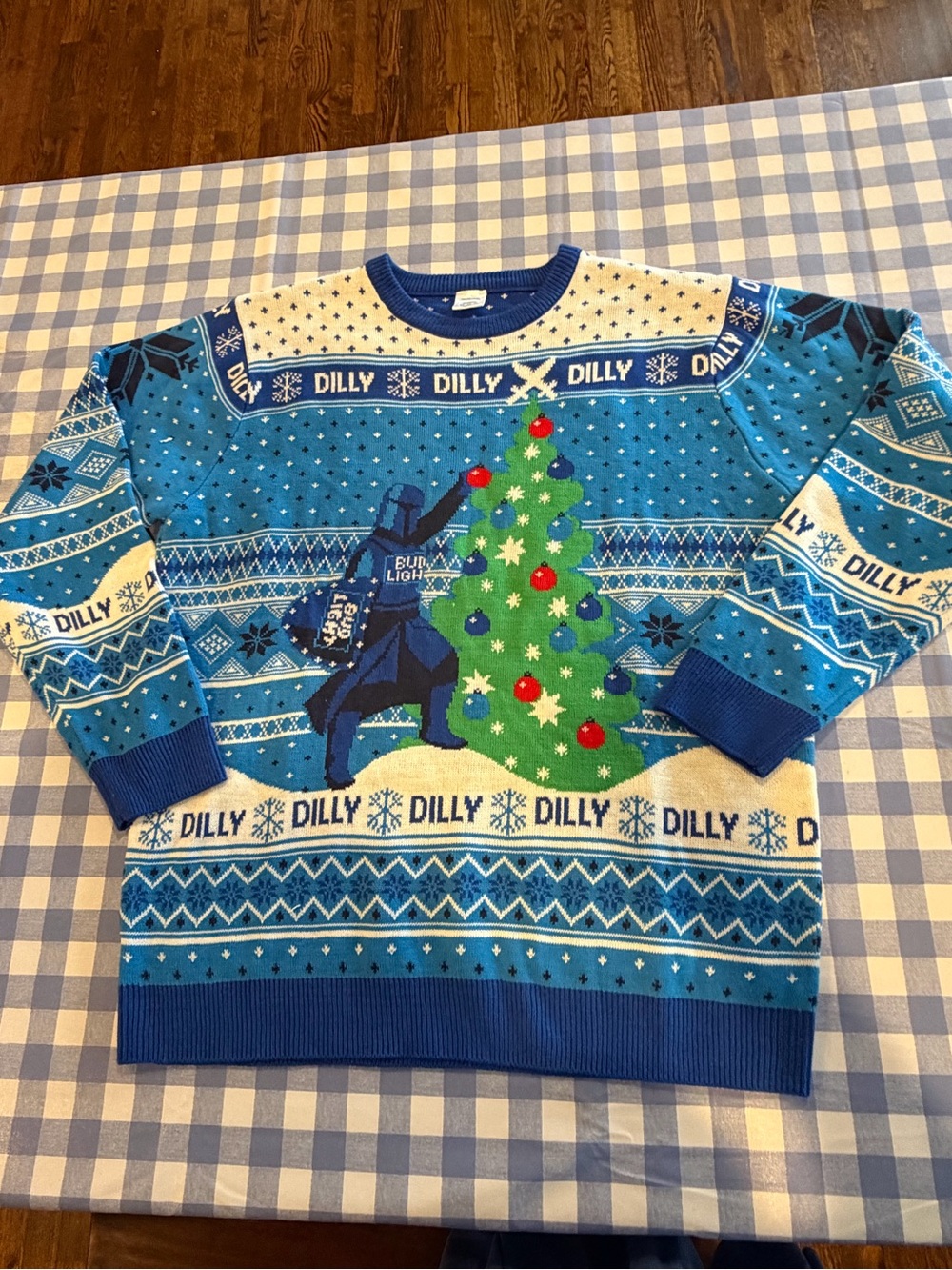 Bud Light Dilly Dally Ugly holiday Christmas sweater-XL